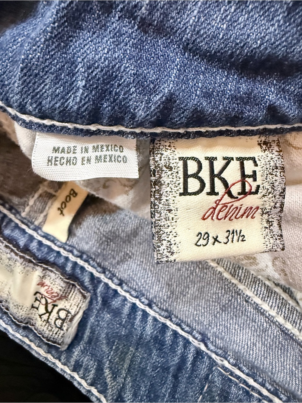 Stellah Blue Distressed Flare Jeans - Picture 6 of 7